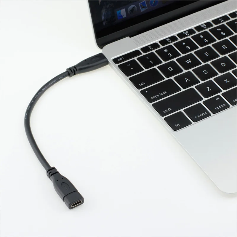 

20cm USB 3.1 Type C Port Data Charger Sync Extension Cable 10Gb/s USB-C Male to Female Cable for 12-inch Macbook ND998