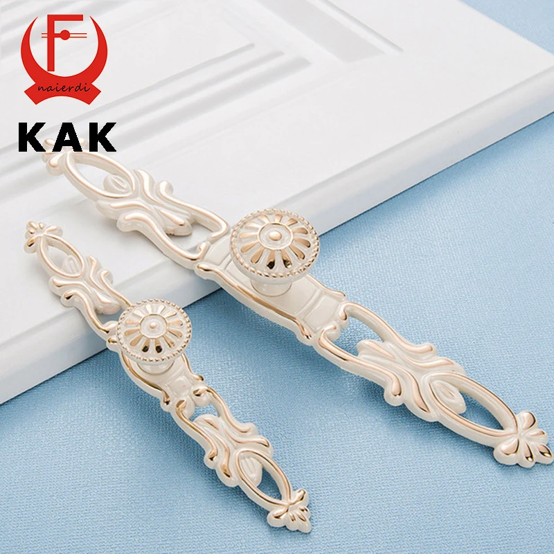 4 шт. бронзовые ручки для шкафа KAK кухонные дверной шкаф из сплава цинка