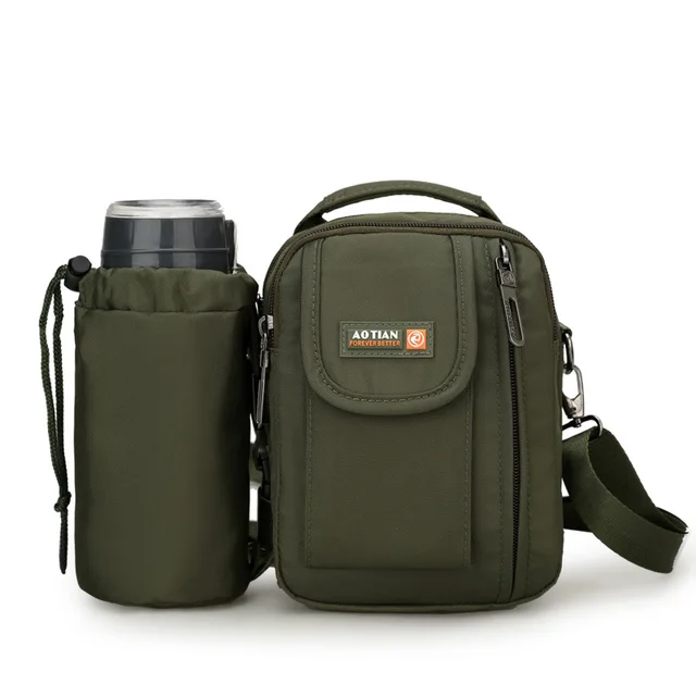 Black Casual Men Messenger Bags Waterproof Nylon Small Handbag Quality