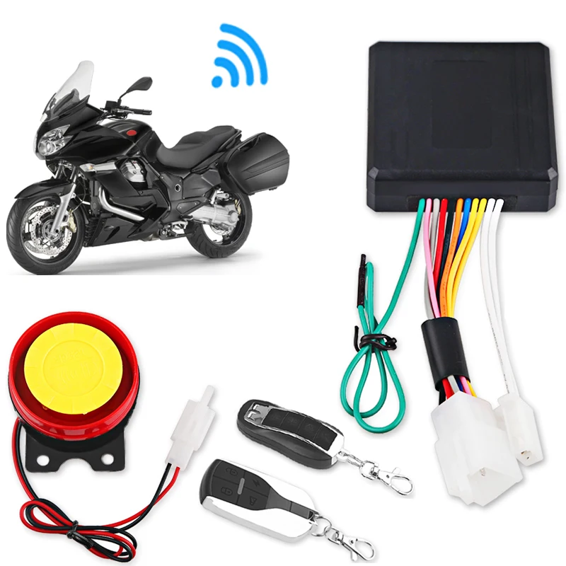 

12V Motorcycle Bike Anti-theft Security Alarm System Remote Control Theft Protection Key Shell Engine Start Scooter Moto Alarm