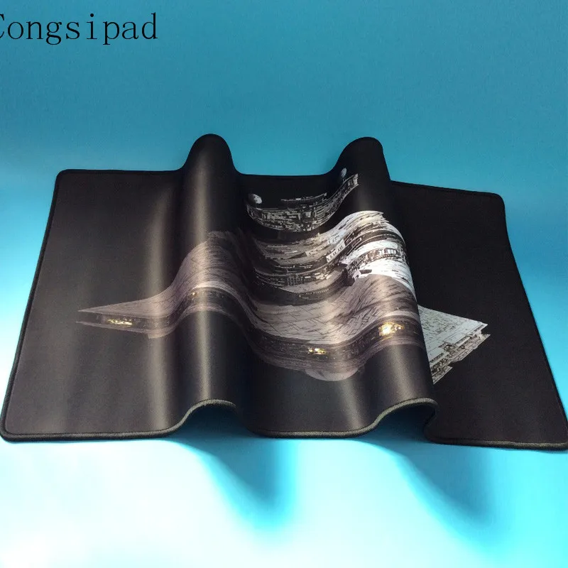 Congsipad Shop Star War Large Game Gaming Mouse Pad 900*400 DIY Picture with Edge Locking Mouse Mat