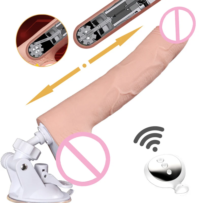 Newest USB font b Dildo b font Gun Thrusting Heated Vibrating Sex Machine 5m Remote Control