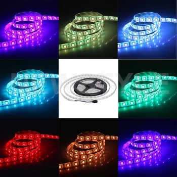 

100m/lot 24V DC RGB 5050 Flexible LED strip Red Blue Green Yellow RGB Color Waterproof IP65 Epoxy DC 24V LED Strip For Truck