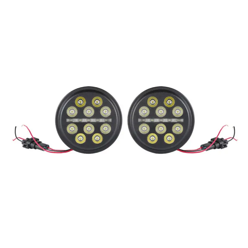 

2PCS 20W 4.5" LED Round High Low Headlight Work Lamp For ATV UTV Jeep Truck 4x4 Off-Road