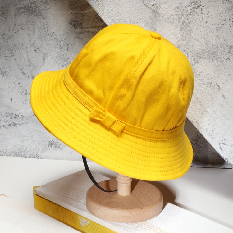Tanworders Women Cute Bucket Hats Summer Yellow Cotton Hat For Girls