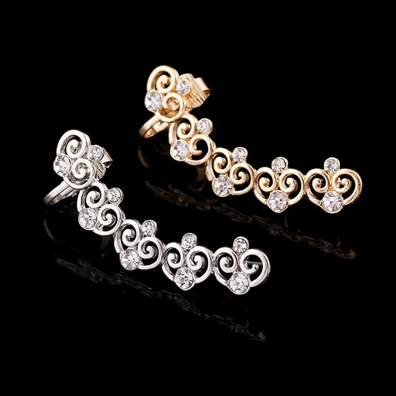 ZLDYOU Personality Statement Zinc Alloy Ear Cuff Gold Silver Plated