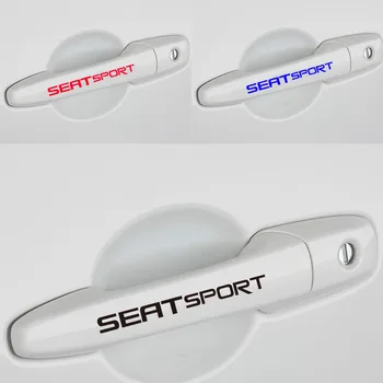

4pcs for SEAT SPORT Decal Sticker Racing Car Door Handle logo emblem Performance Motorsport Ibiza Cupra Leon FR TDi #0096