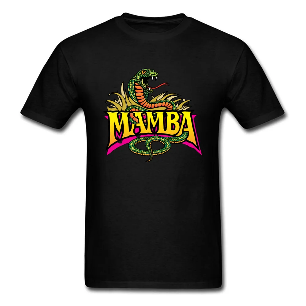 Летняя черная футболка с принтом змеи Mamba 2018 крутые мужские топы Семейные