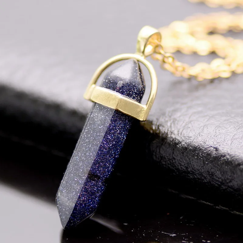 

Natural Necklaces For Women Druzy Green Aventurine Purple Crystal Quartz Pendant Necklace Multi Color Classic Jewerly