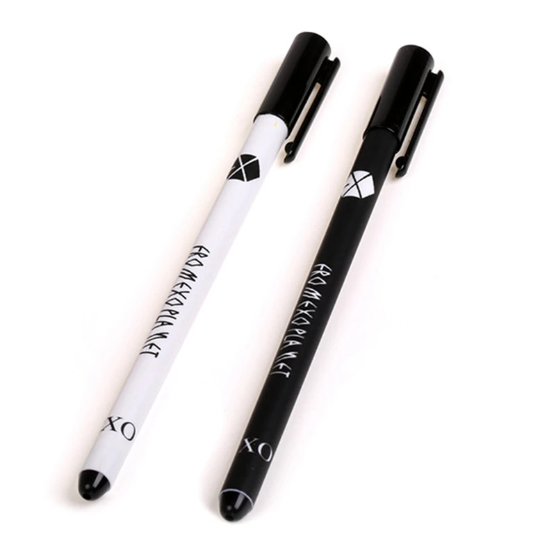 2 шт./компл. экзо знак гелевая ручка 0,38 мм с черными чернилами Maker ручка школьные канцелярские принадлежности Студент письменный стол/Канцтовары для мальчиков подарок для девочек - Цвет: 2pieces