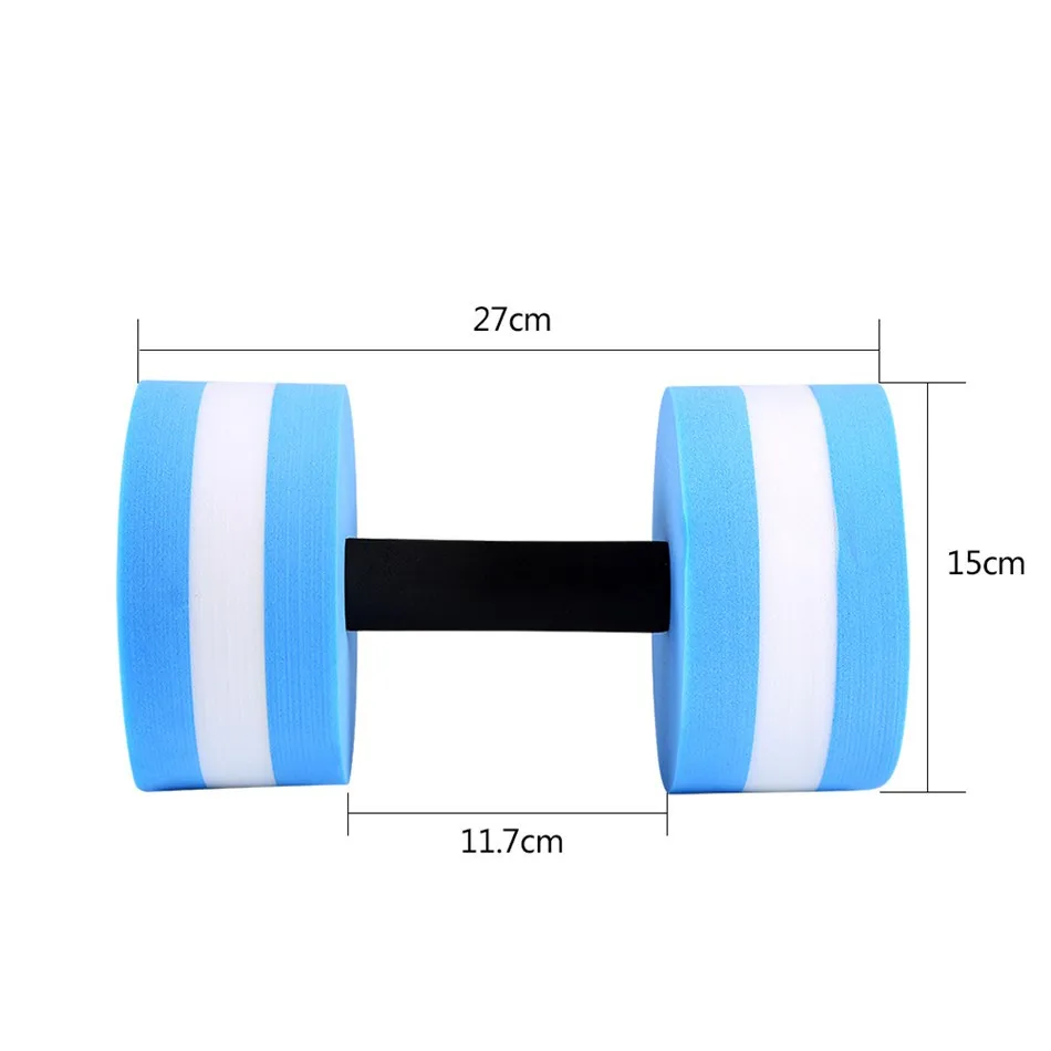 Стиль гантели для фитнеса средняя водная штанга бассейн для тренажерного зала потеря веса оборудование для упражнений 1 пара
