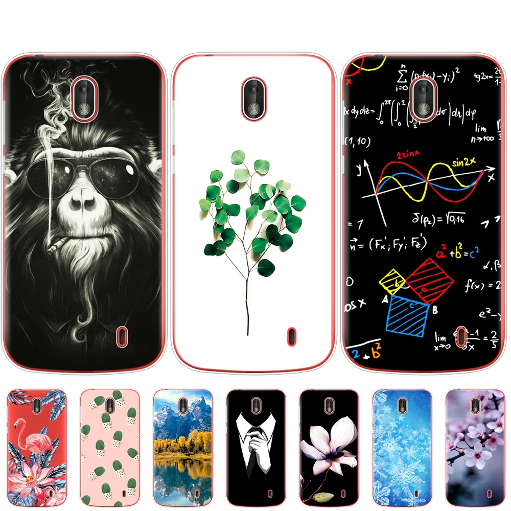 Phone Case For Nokia 1 Plus Cover Cute Silicone Soft tpu Back Nokia1 printing Bag bumper coque capa |