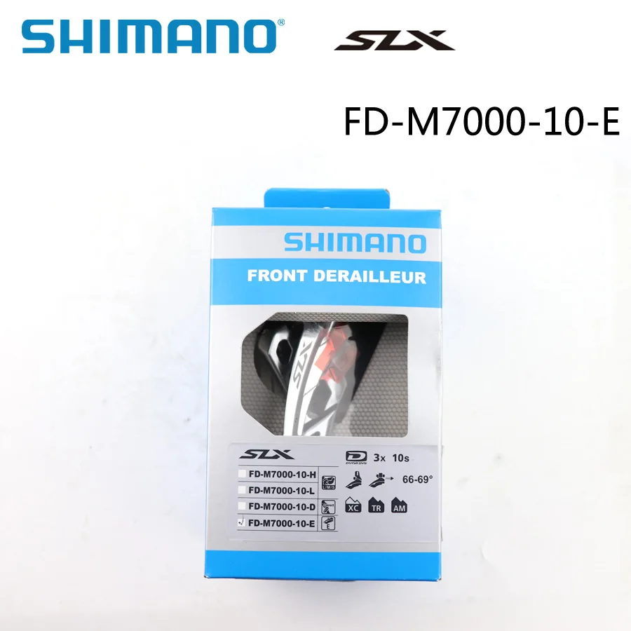 SHIMANO SLX FD-M7000 передний переключатель 3x10 Скорость Оригинальная коробка MTB переключатели M7000-10-H/M7000-10-D/M7000-10-E велосипед Запчасти