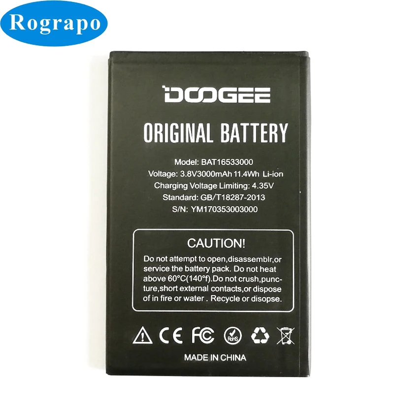 3 8 V 3000mAh BAT16533000 Сменный аккумулятор для DOOGEE 5 inch X9 pro Bateria Batterij батареи мобильных