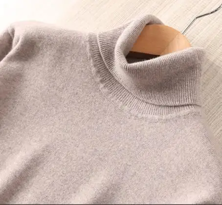 Turtleneck Cashmere Sweater Men 2023 Autumn Winter High Collar Warm Clothes Man Classic Knitwear Jumper Pull Homme Pullover 3