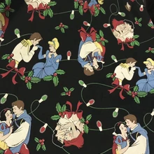 Принцесса Белоснежка маленькие Русалочка, Золушка Рождество плотная лайкра лоскутное изделие из хлопчатобумажной ткани Вышивание одежда ручной работы Текстиль