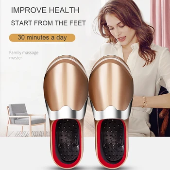 

Electric Foot Massager with Heat Function Low Frequency Electrical Stimulation Blood Circulation Physiotherapy Massage Shoes