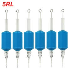 OPHIR 6 шт./лот 5RL синие одноразовые наконечники на насадки для татуажа с насадкой иглы сцепление_ TA111(5RL)-6x