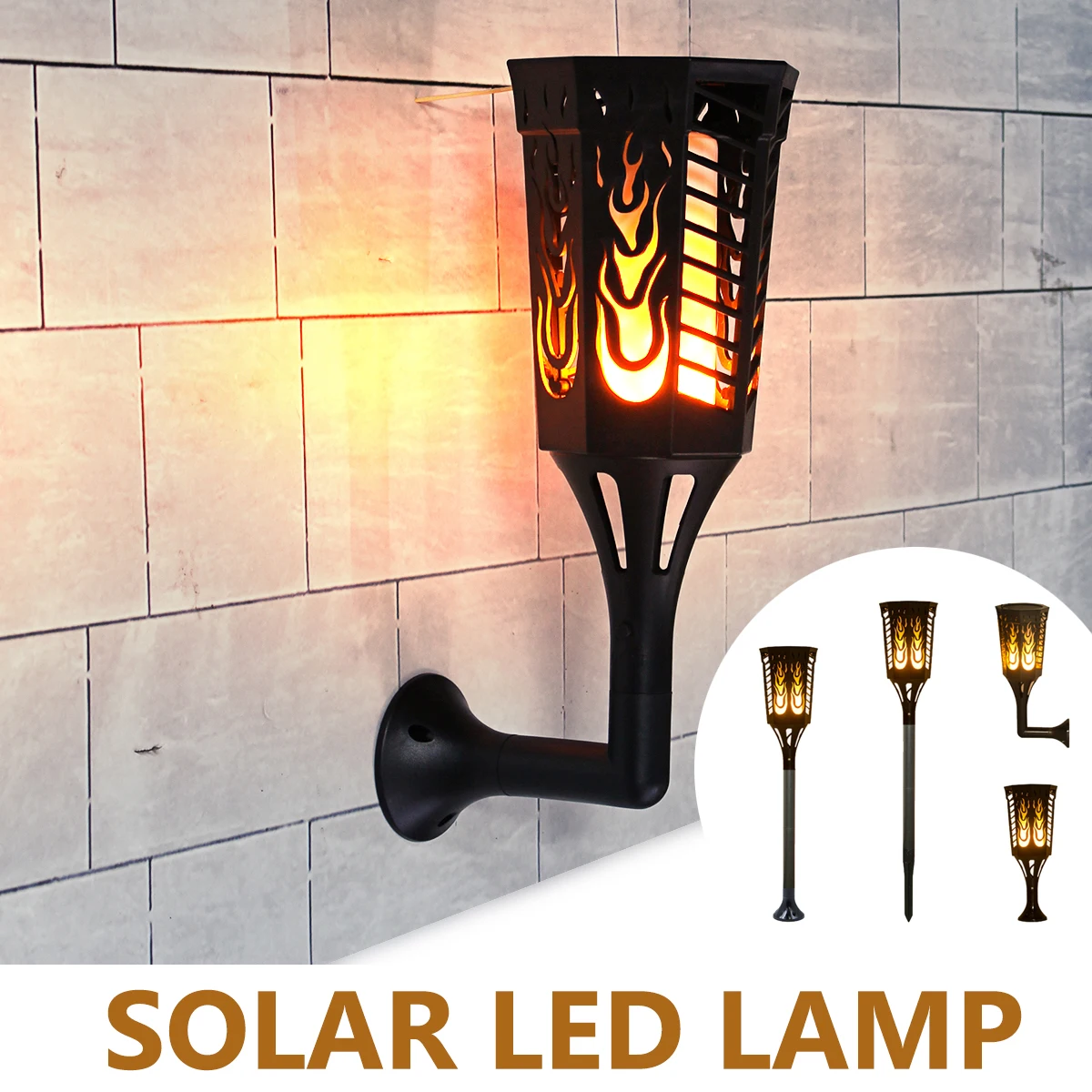

Solar LED Torch Lamp Lawn LED Solar Power Flame Flickering Light Waterproof Outdoor Garden Landscape Decoration Lamp