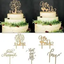 Свадебный торт Топпер вставка карта Любовь Жених и невеста акриловое украшение торта