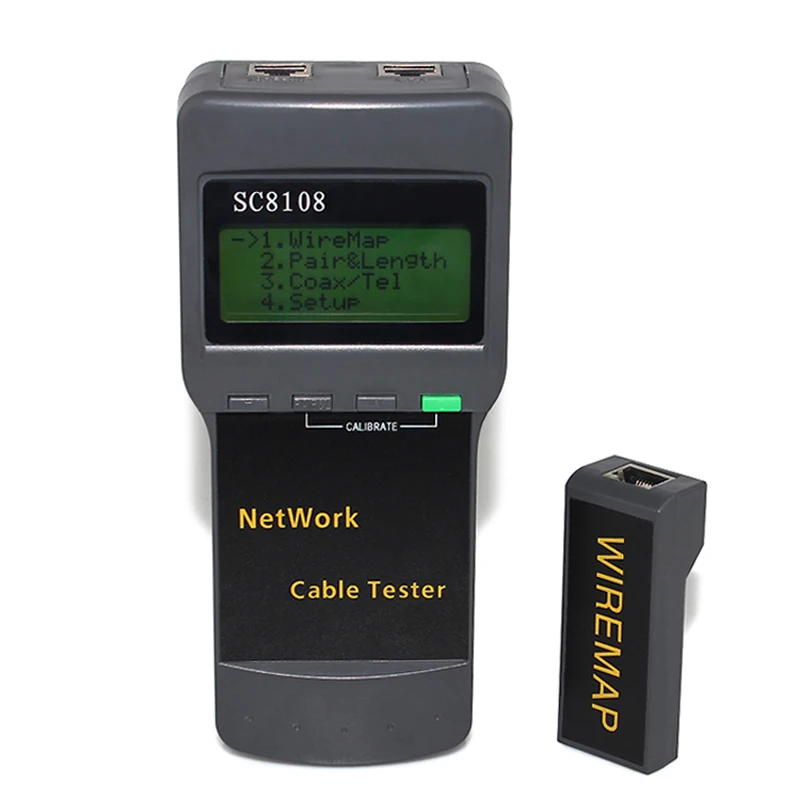 Тестер сетевого кабеля RJ45 Lan SC8108 STP UTP Ca5e Cat6 сетевой LAN тестер длины lengrh | Мобильные