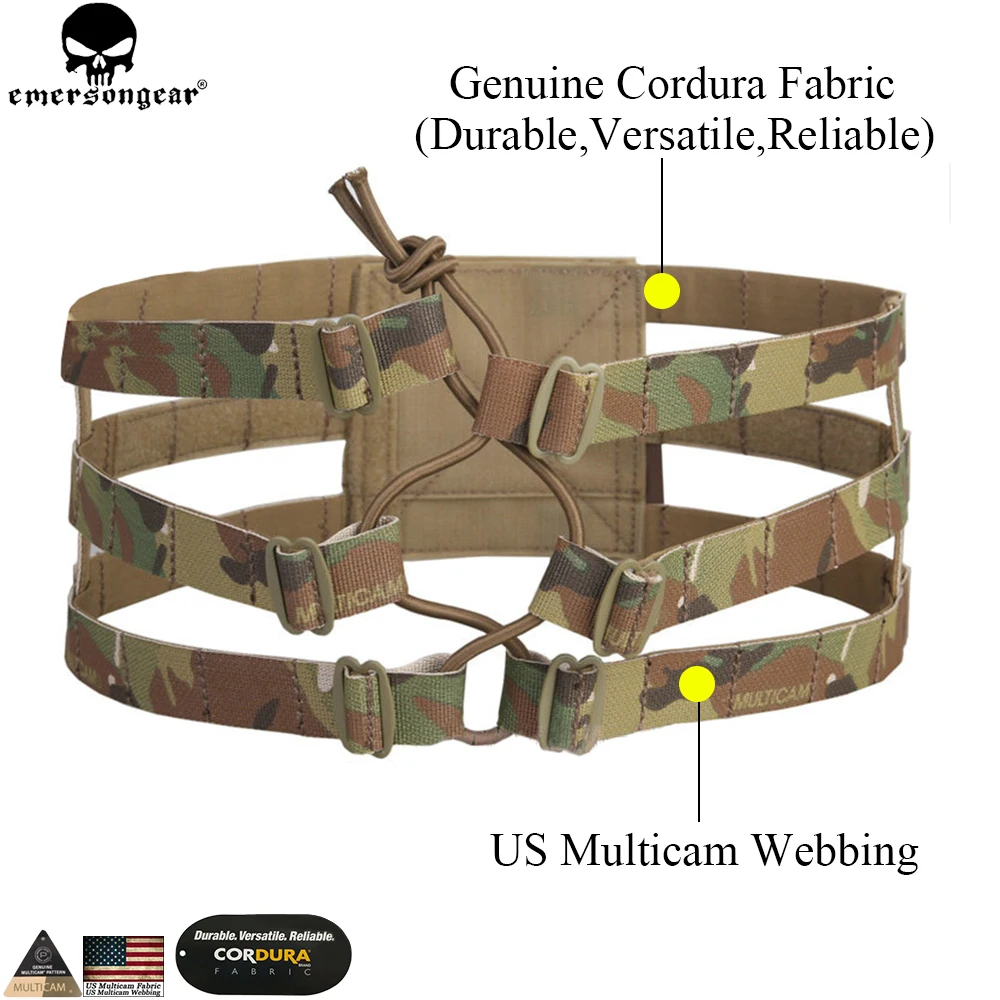 EMERSON GEAR 3 полосный облегченный широкий матерчатый пояс для AVS JPC жилет Molle