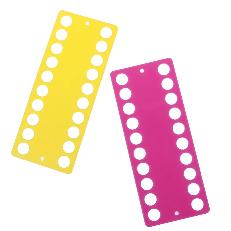 

2Pcs Plastic Cross Stitch Row Line Tool 30 Positions Thread Board Thread & Yarn Organizer Embroidery Accessory 2Colors