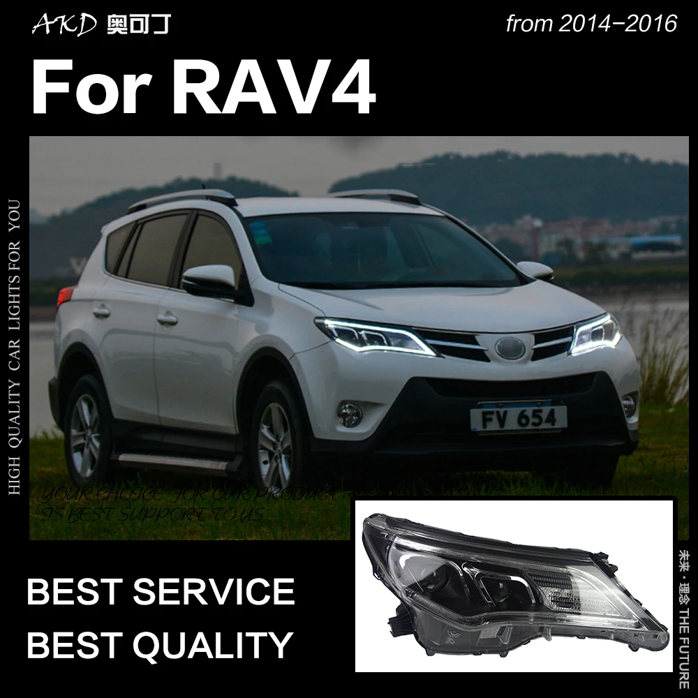 AKD автомобильный Стайлинг Головной фонарь для Toyota RAV4 фары- RAV 4 светодиодный фары DRL Hid Bi Xenon автомобильные аксессуары