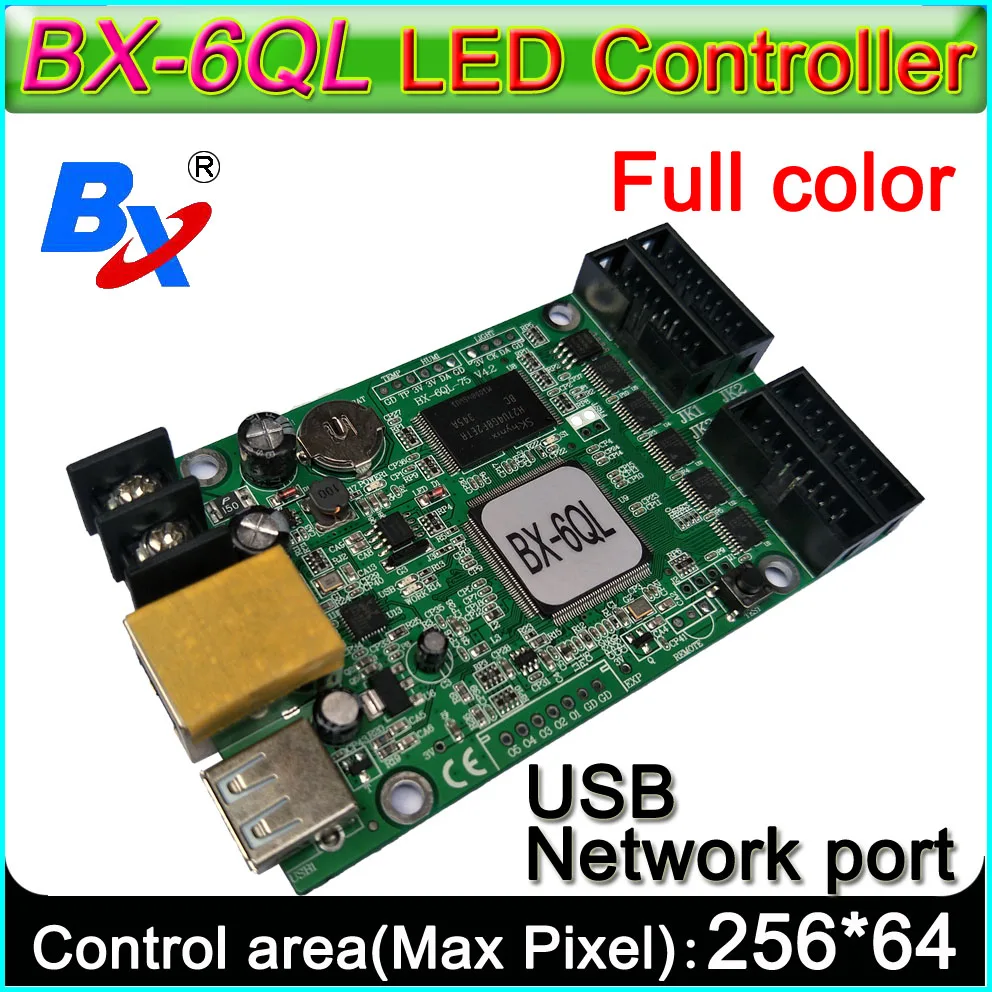 Nuova Porta Di Ethernet Di Bx-6Ql E Porta Usb, Regolatore Asincrono Dell'Esposizione Di Led Di Colore Pieno Di Lintel, Scheda Di Controllo P3-P10 Del 
