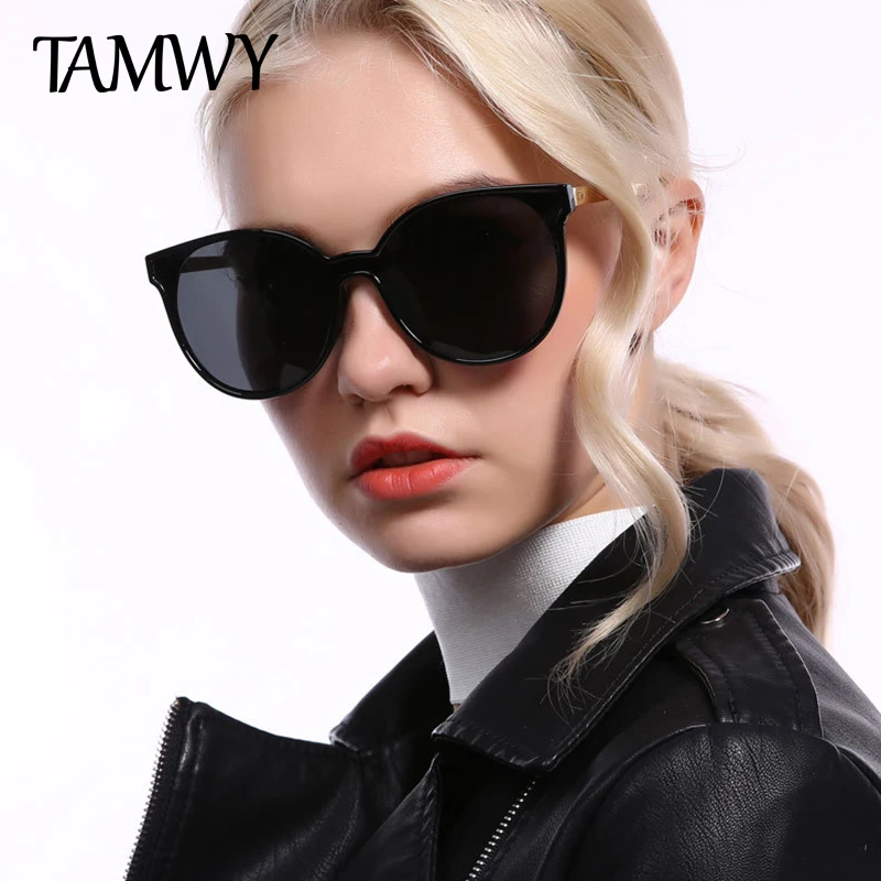 Женские солнцезащитные очки кошачий глаз TAMWY брендовые Ретро стиль