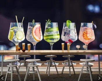 

Papel de parede Cocktail Stemware Mixed drink Food photo wallpaper murals for living room kitchen restaurant cafe KTV bar