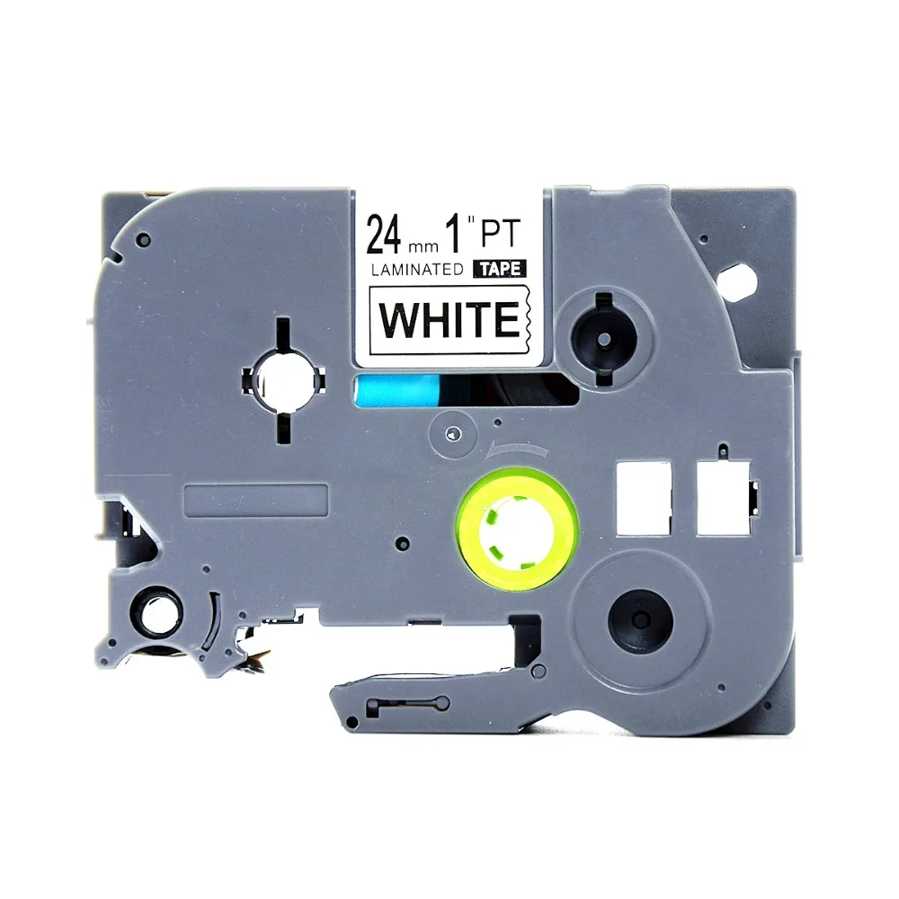 40 шт. совместимый p touch tze 251 tz251 tze251 24 мм * 8 м черный на белом TZ2 для принтера brother Label