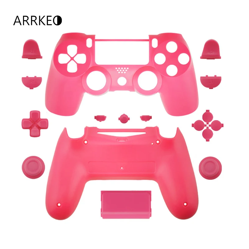 ARRKEO розовый полный корпус и кнопки мод комплект для Playstation 4 Slim PS4 Pro JDS 040 Dualshock