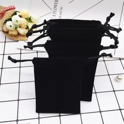 Высококачественные шнурки бархатная сумка на заказ 8*10 см для хранения ювелирных изделий и упаковочный мешочек кисет Подарочная