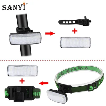 

8 Mode Headlight Bicycle Taillight USB Rechargeable LED Headlamp Magnetic Head Flashlight Safety Warning Night Riding Rear Light