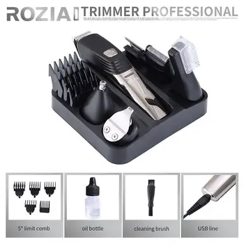 

17pcs Multifunctional Rechargeable Electric Hair Clipper Nose Beard Trimmer
