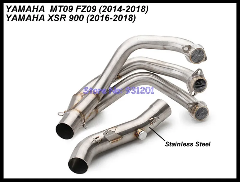 For Yamaha MT 09 MT09 FZ 09 FZ09 XSR900 Exhaust Full System Motorcycle Slip On Link Front Pipe Headers Yoshimura Muffler Escape