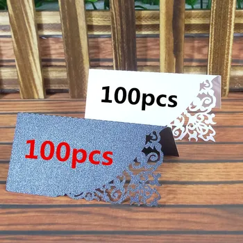 

100pc Party Table Name Wine Guest Place Cards Table Place Cards Favor Decoration Wedding Supplies Seating Decoration 9*9CM 5ZZ13