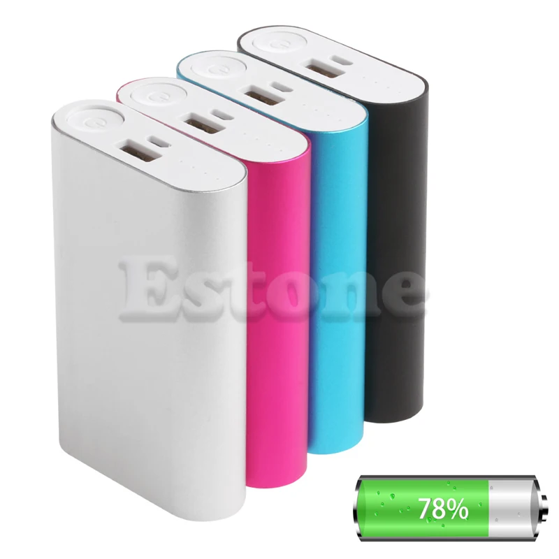 

10000mAh Power Bank Aluminum Case Kit 3x18650 Battery Charger DIY Box for Phones