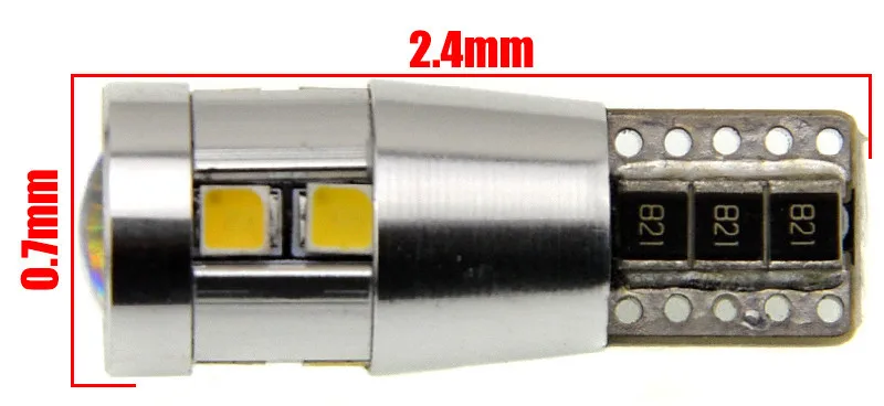 10X Высокое качество 10 SMD 10 Вт T10 W5W 168 194 2323 Клин CANBUS ОШИБОК светодиодные лампы белый маркер лампочки двери свет
