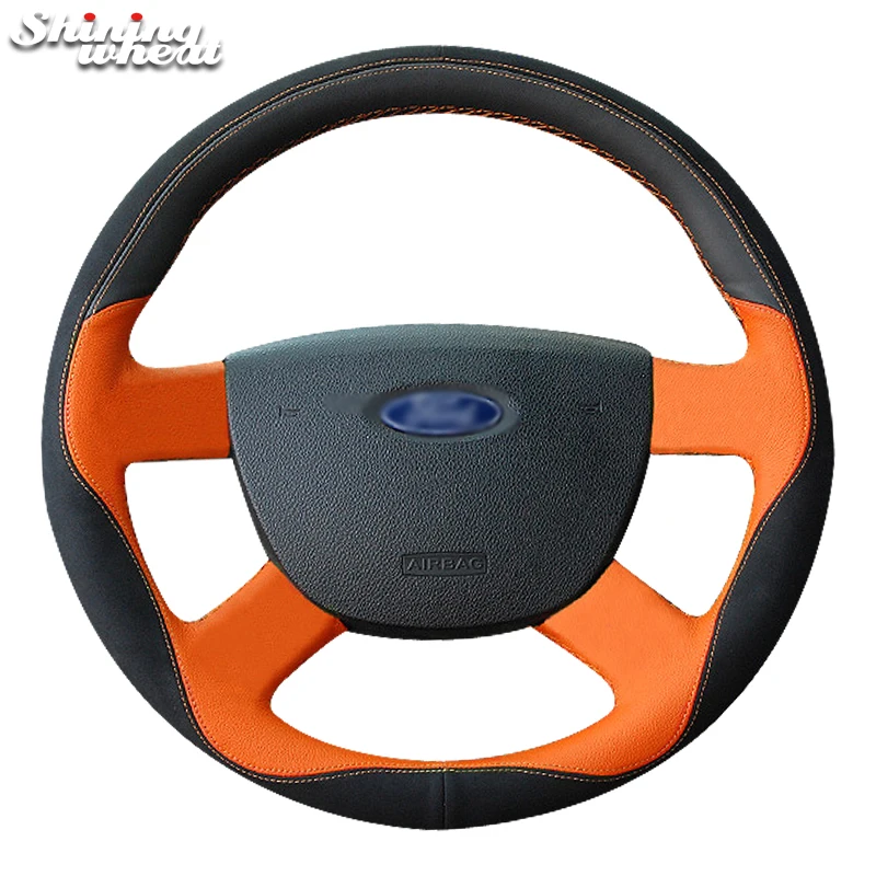 BANNIS черно-Оранжевая Кожа черная замша искусственная кожа для Ford Kuga 2008-2011 Focus 2