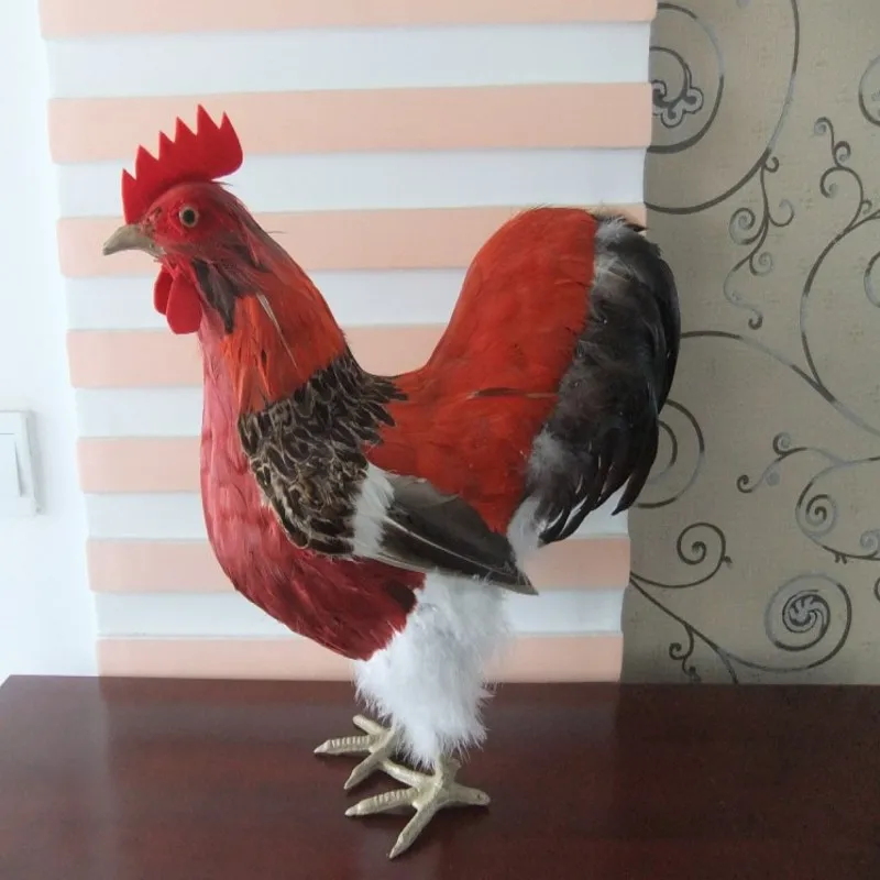 

new creative simulation cock toy lifelike cock doll home decoration gift about 40x18x39cm
