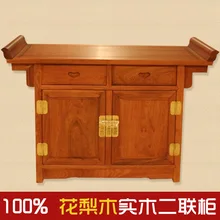 Myanmar pear / red wood furniture / antique furniture with plate sideboard bivalent kitchen / Rosewood second joint cabinet