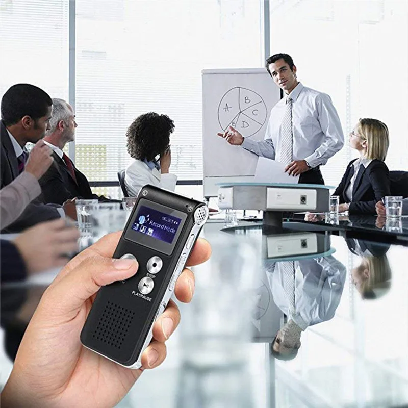 

Best New Rechargeable 8GB Digital Audio Voice Recorder Dictaphone Telephone MP3 Player ET