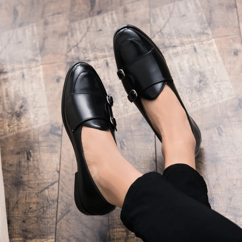 WOLF WHO Classic Men Shoes Breathable Comfortable Men Loafers Luxury Brand Men Dress Shoes For Wedding Dating Men's Flats X-199 WOLF WHO Classic Men Shoes Breathable Comfortable Men Loafers Luxury Brand Men Dress Shoes For Wedding Dating Men's Flats X-199