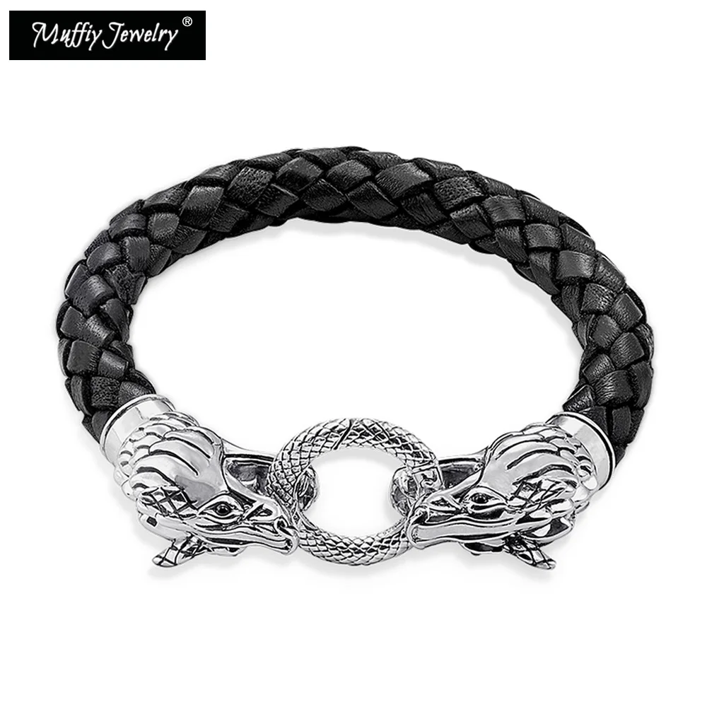 

Dragon Leather Bracelet,Thomas Style Rebel Fashion Good Jewerly For Men & Women,2017 Ts Gift In Silver,Super Deals