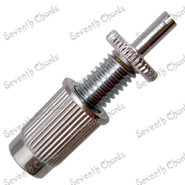 2 Pcs Tune O Matic Bridge Studs & Anchors For Electric Guitar Chrome