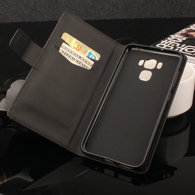 

For Asus Zenfone 3 Max ZC553KL ZC520TL Leather Fold Flip Wallet Card Case For Asus Zenfone 3 Max ZC 553 KL Folding Cover Case