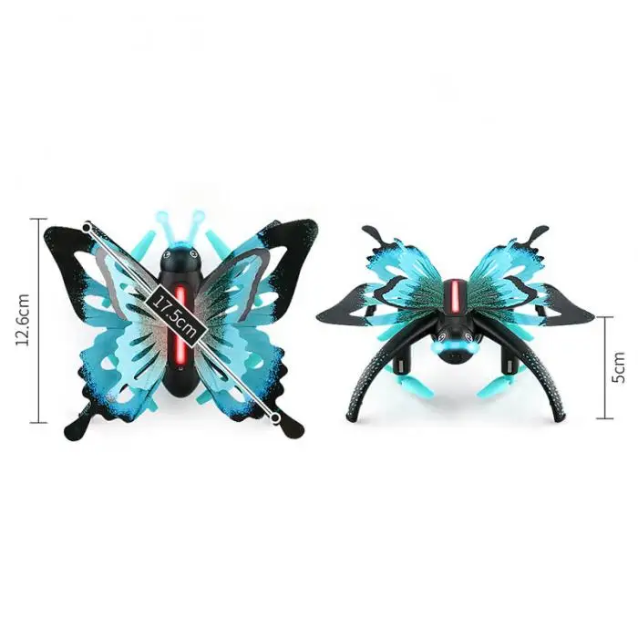 Brinquedo para Crianças Brinquedo Remoto Borboleta Avião Simulação Quadcopter Educação M09 14 Cheap Animais e robôs por radiocontrole