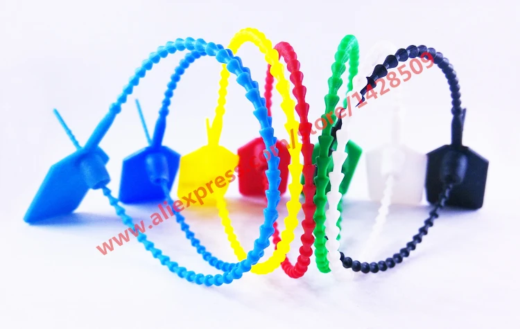 

50 Pcs Nylon Label Cable Ties Zip Ties Colourful Identification Mark Signs Ties Anti-theft Self-Locking Tie